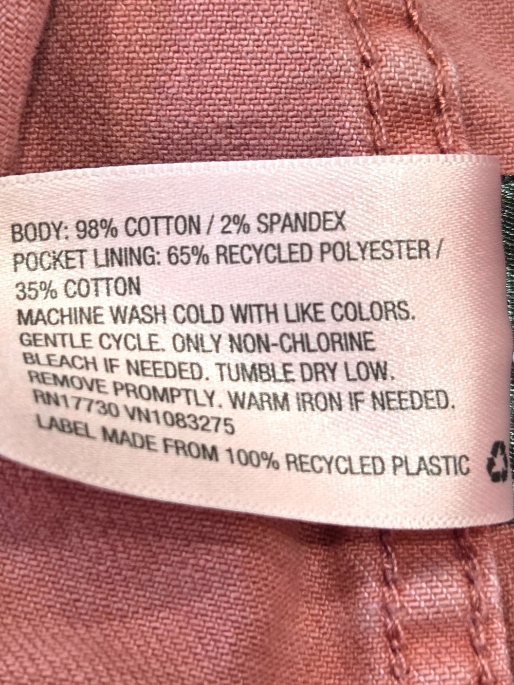 Universal Thread Freeborn Denim Jacket Pink Rose XL Stretch Jean Jacket Like New - Picture 12 of 14